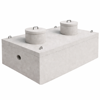 Zbiornik żelbetonowy 10m3 Wersja Niska dwukomorowa (10000 L)