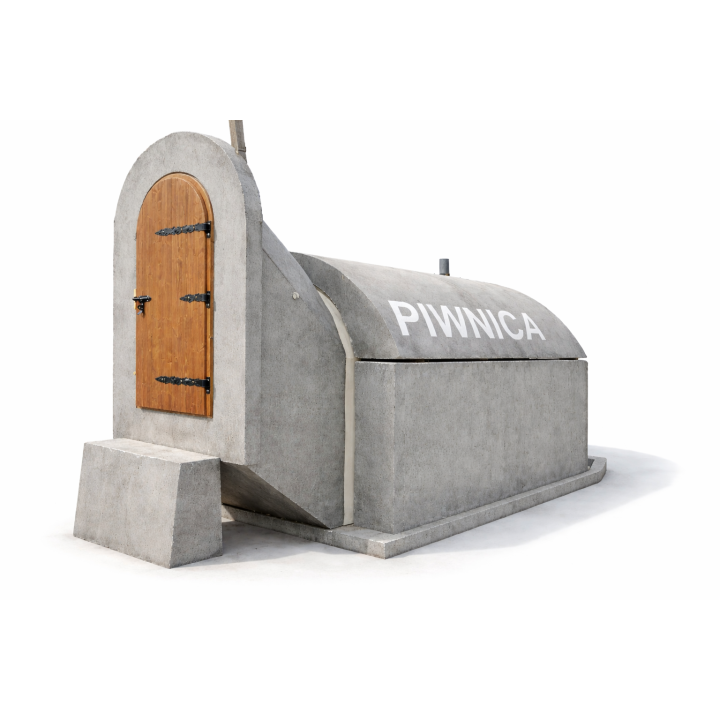 Piwnica betonowa kopuła ze schodami i przedsionkiem (350x230x240h)